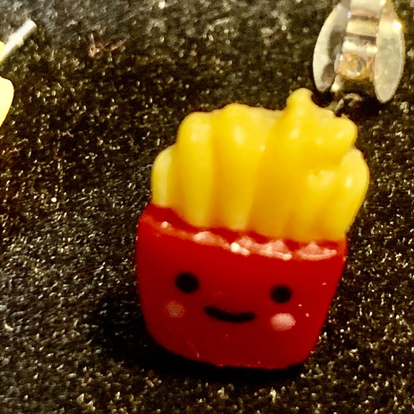Cute French Fries Stud Earrings make from Resin - Picture 5 of 7